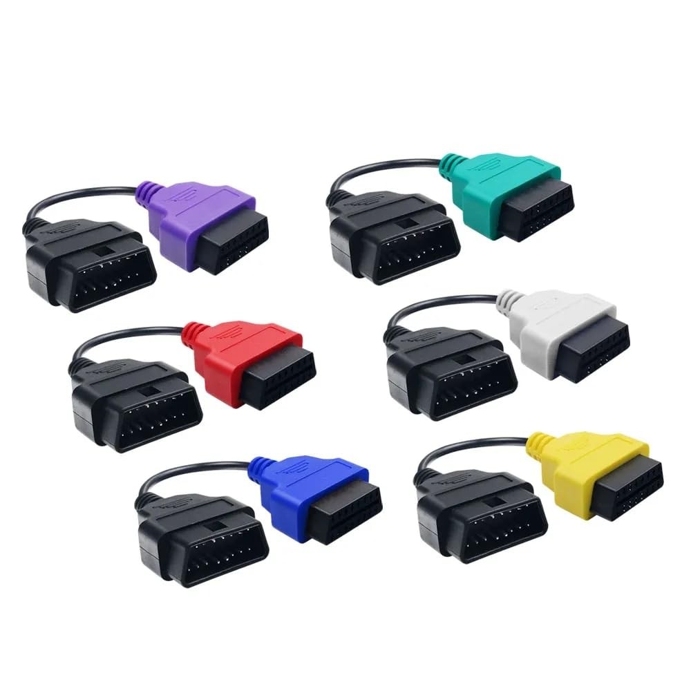 OBD2 Adapter 6PCS for MultiECUScan Cable 6 Colors OBD2...