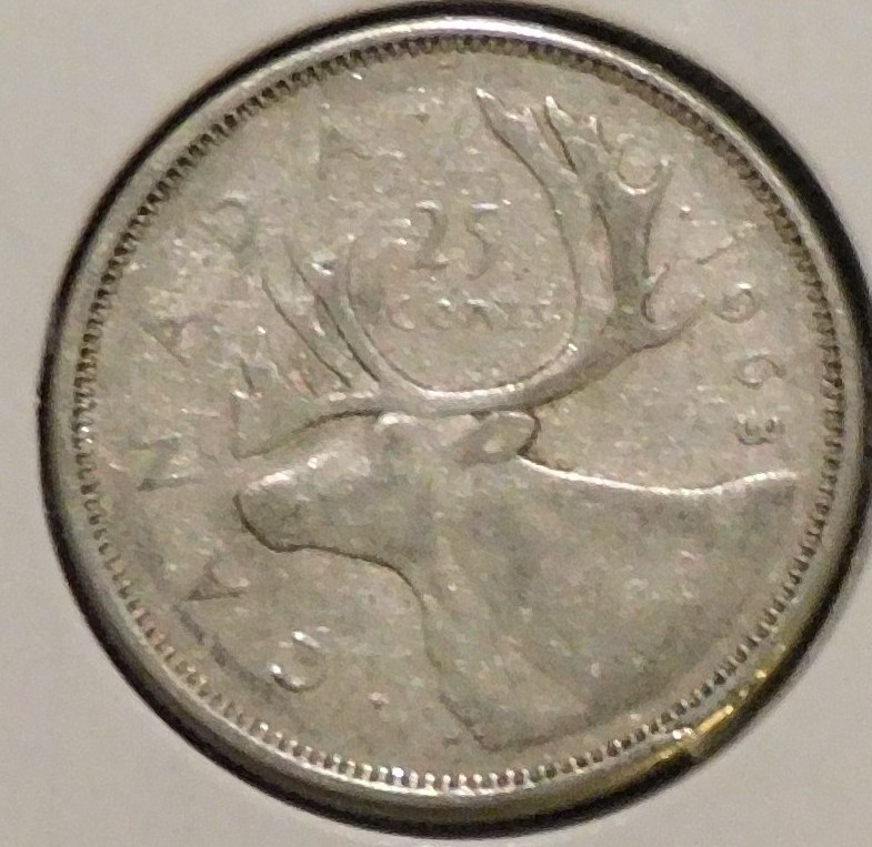 Canada Silver Quarter - 1963