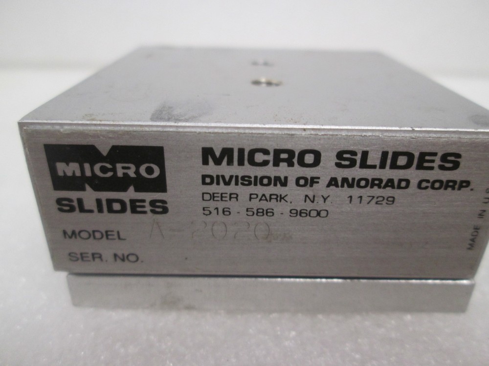 Micro Slides, A-2020, Linear Slide, Used