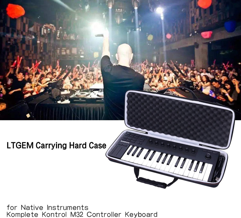 EVA Hard Case for Native Instruments Komplete Kontrol M32 Controller Keyboard-Tr