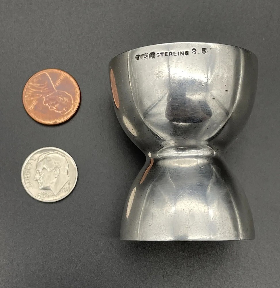 Reed & Barton Sterling Silver Egg Cup Mid Century Modern No Monogram
