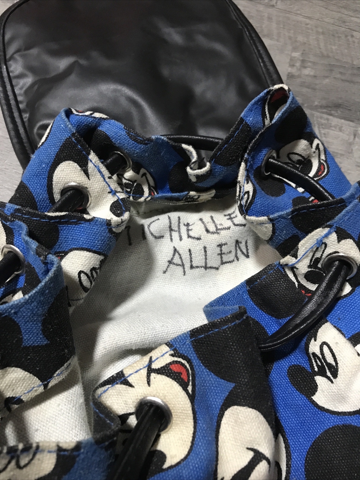 Disney Mickey Mouse Expressions Backpack All Over Print Blue & Black