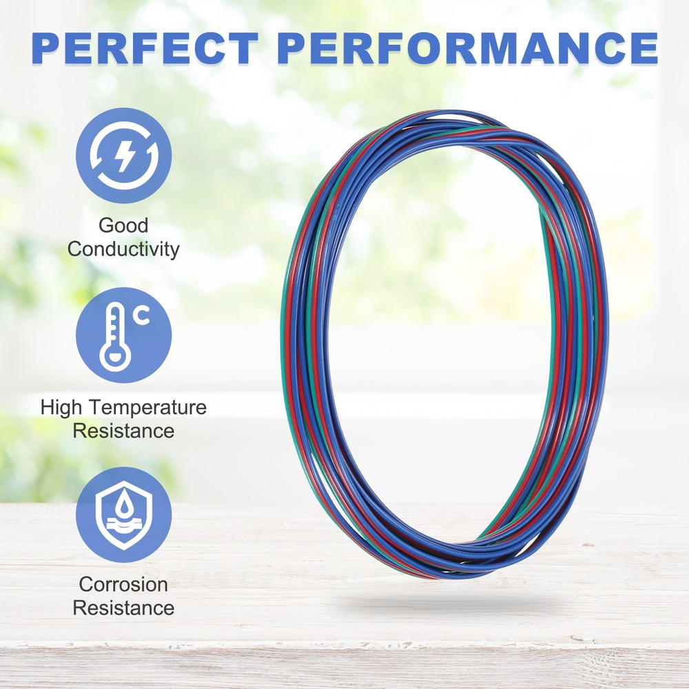 9.84ft 26 Gauge 3 Conductor Electrical Wire Tinned Copper Cable