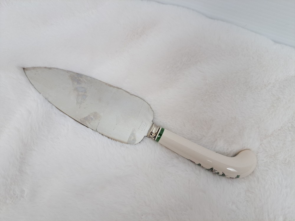 Spode Christmas Tree Cake Pie Pastry Server Stainless Sheffield England