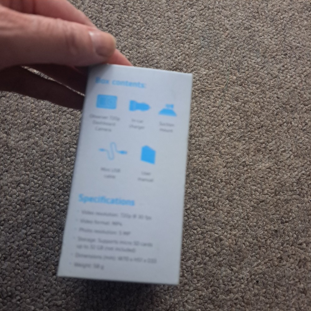 Observer Dashboard Camera 720p