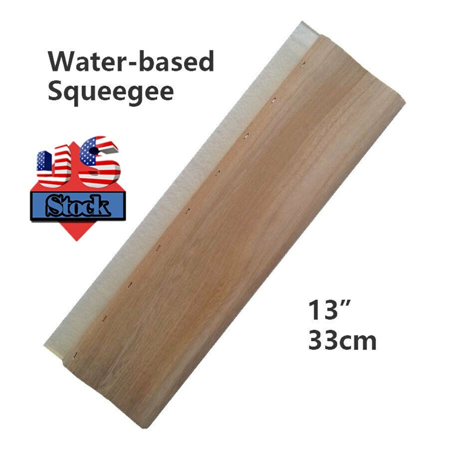 65 Durometer 13" Silk Screen Printing Squeegee Scraper Waterbase
