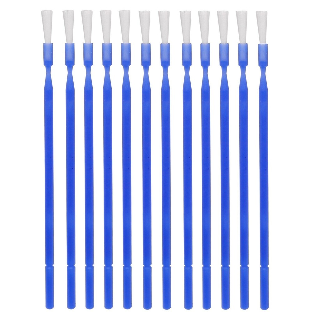 Dental Disposable Micro Brush Bendable Applicator Tips Long Shank Handle Blue