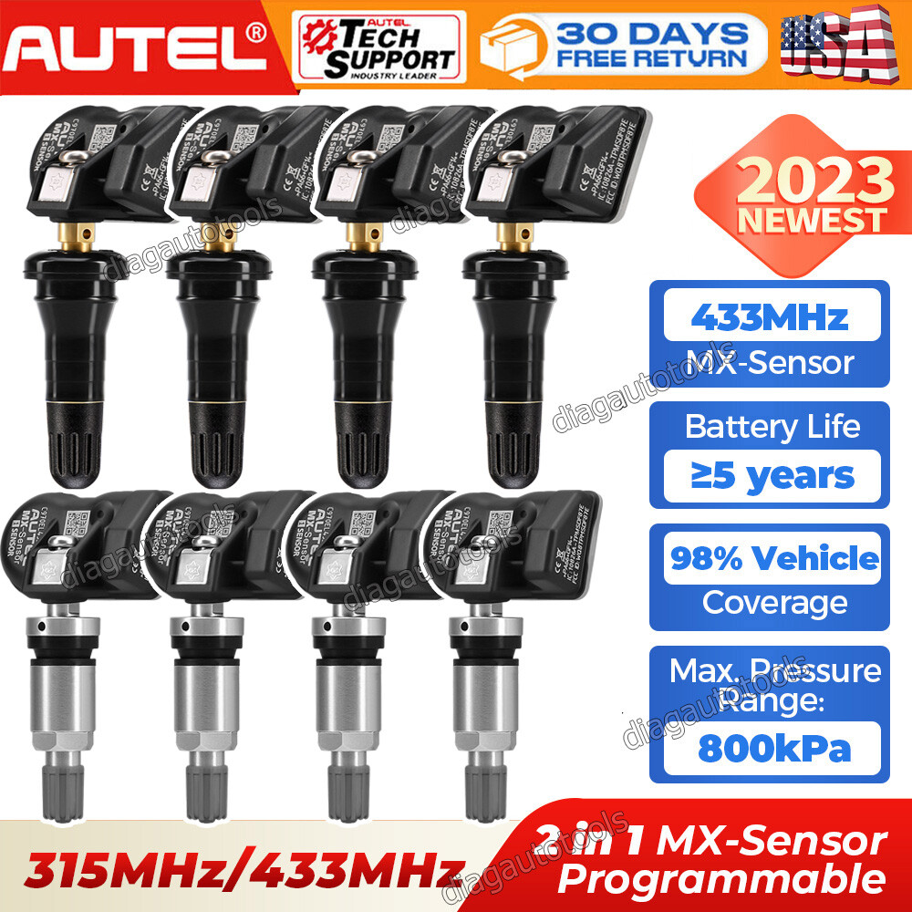 Autel TPMS Sensor MX-Sensor 315MHz 433MHz Programmable Universal Pressure Sensor
