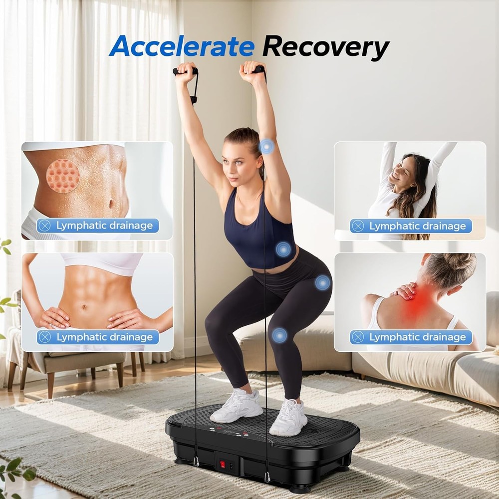 Vibration Plate Exercise Machine, Vibration Plate for Lymphatic Drainage Weight