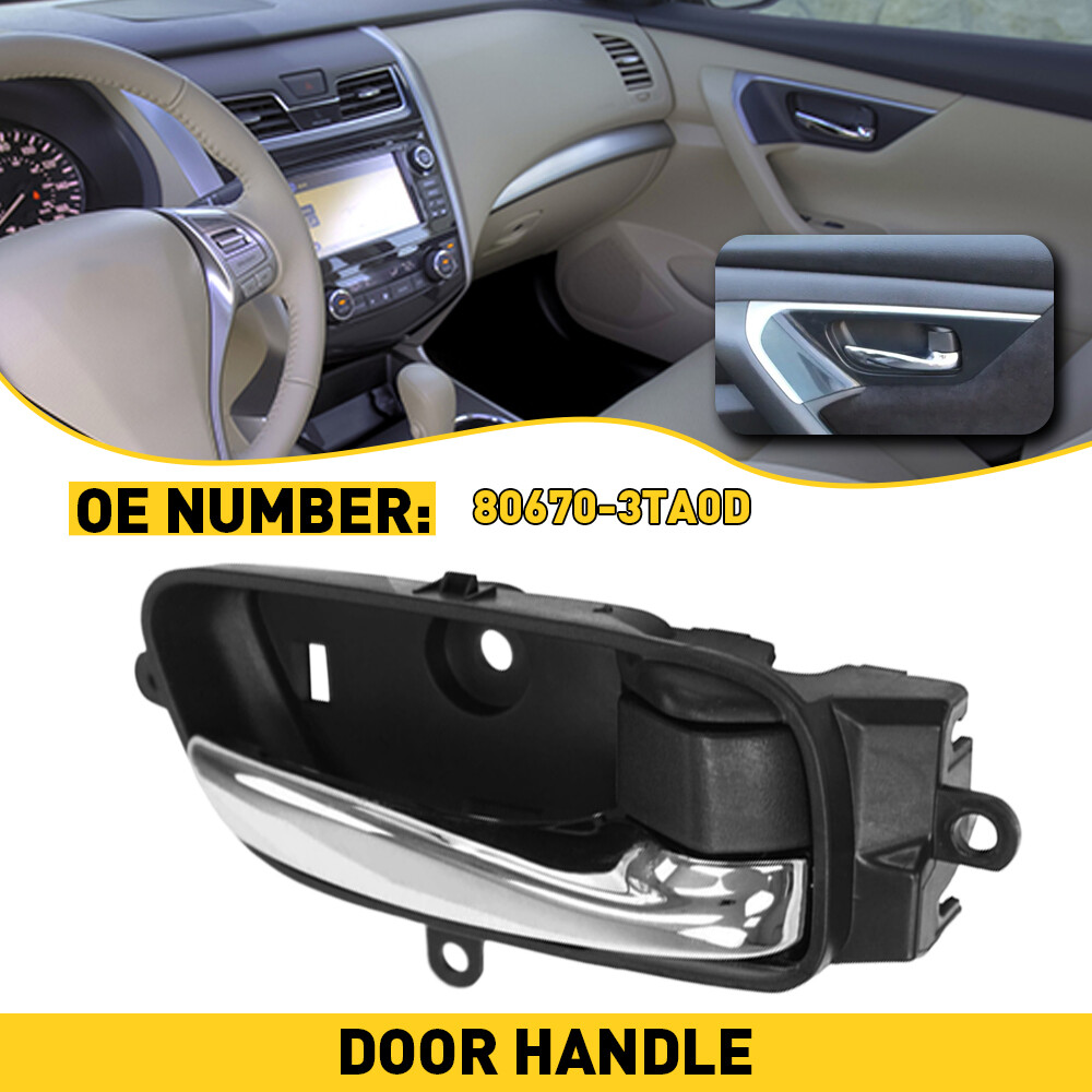 Inside Interior Door Handle & Black Chrome Passenger Side for Altima Pathfinder