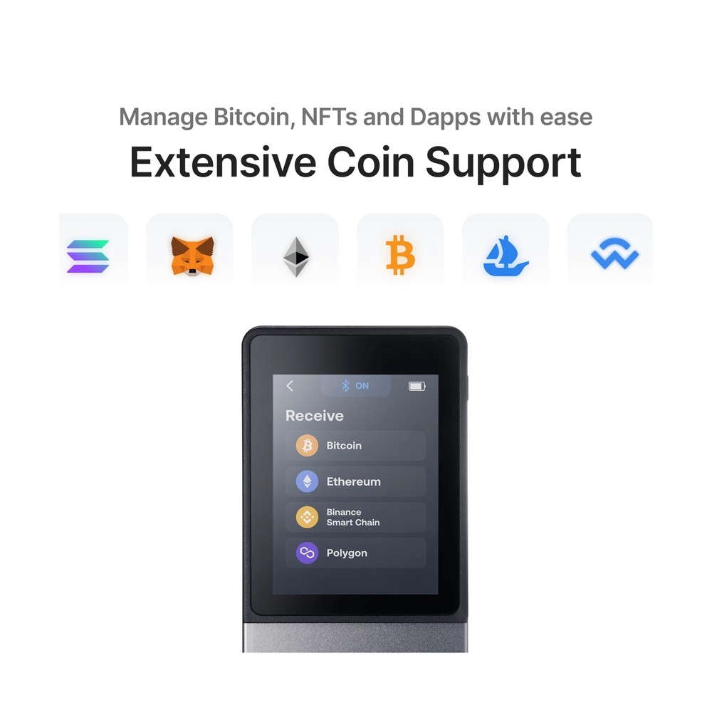 SecuX Neo X - Crypto Wallet w/Intuitive Touchscreen, Bluetooth & USB-C, Manag...