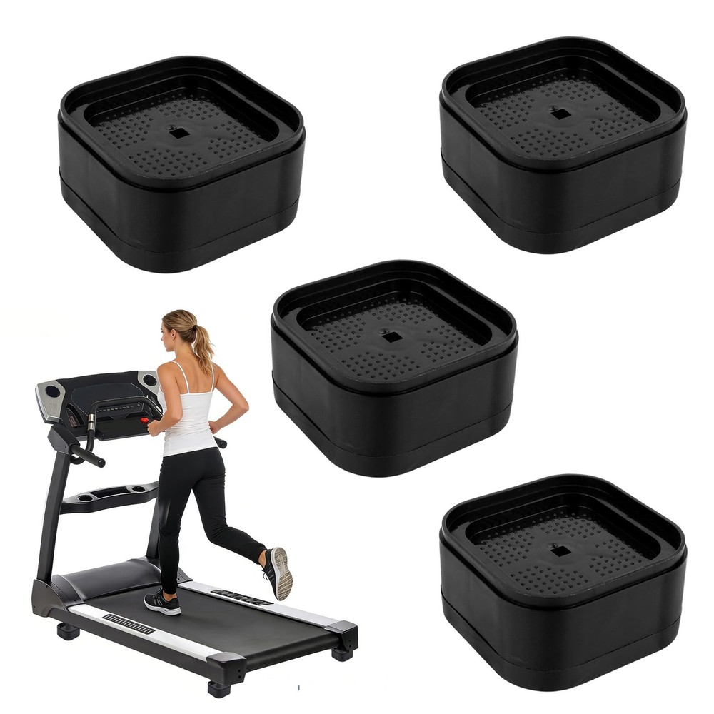 4pcs Treadmill Incline Riser Blocks, Walking Stackable Height Adjustable Incl...