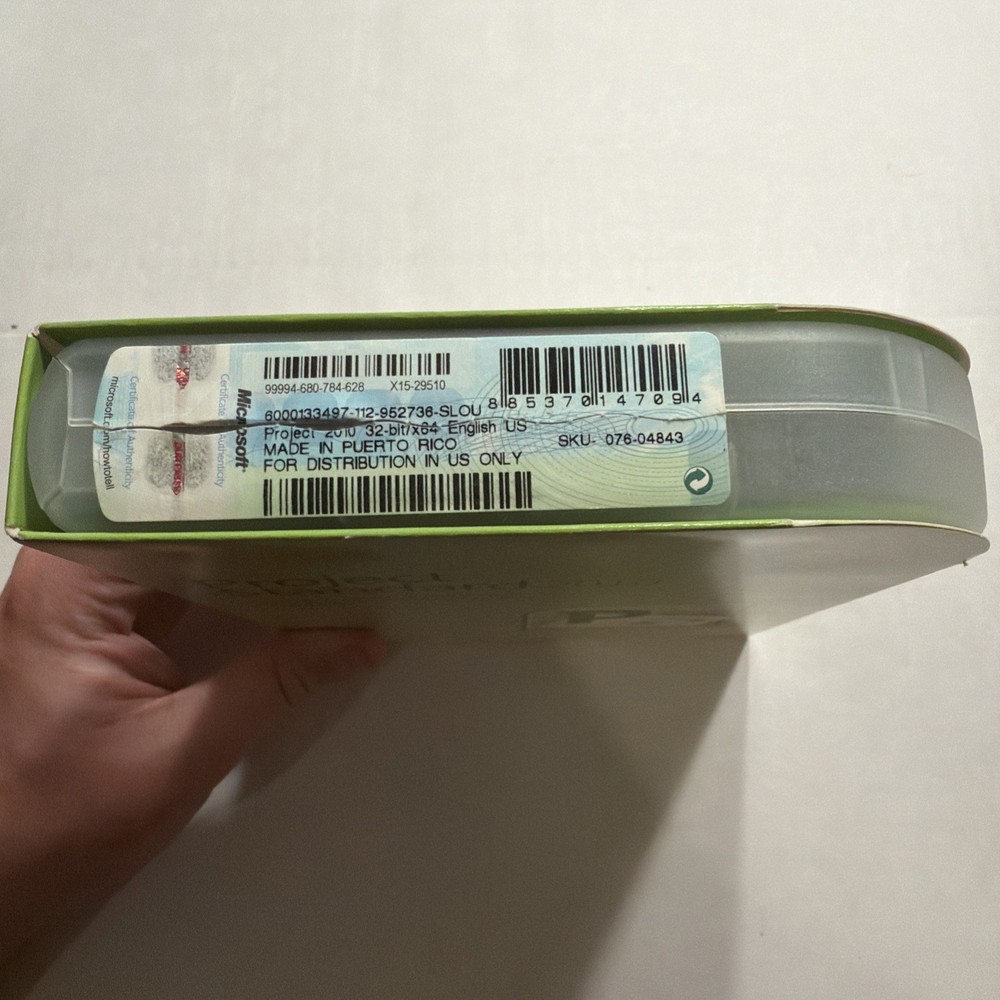 Microsoft Project Standard 2010 Full Version Complete in Box with Product Key