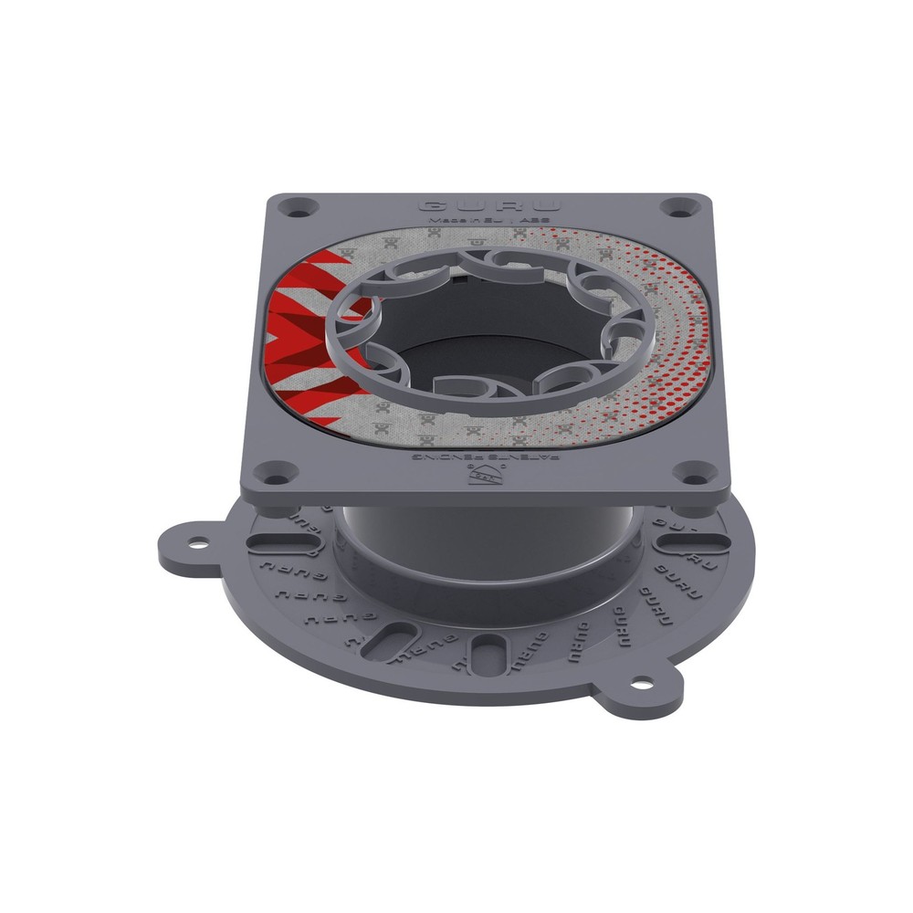 Guru PVC Linear Drain Connector (Grey)