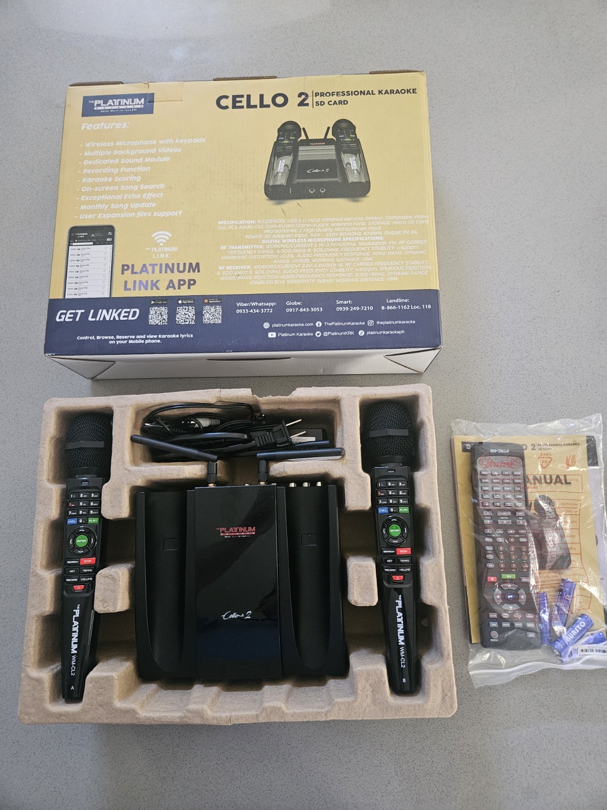 Platinum Cello 2 Karaoke Machine