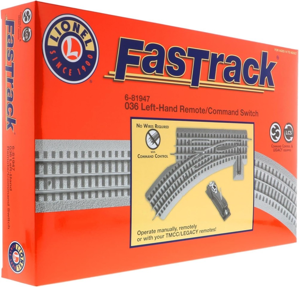 FasTrack Electric O Gauge, O36 Remote/Command Switch, Left Hand