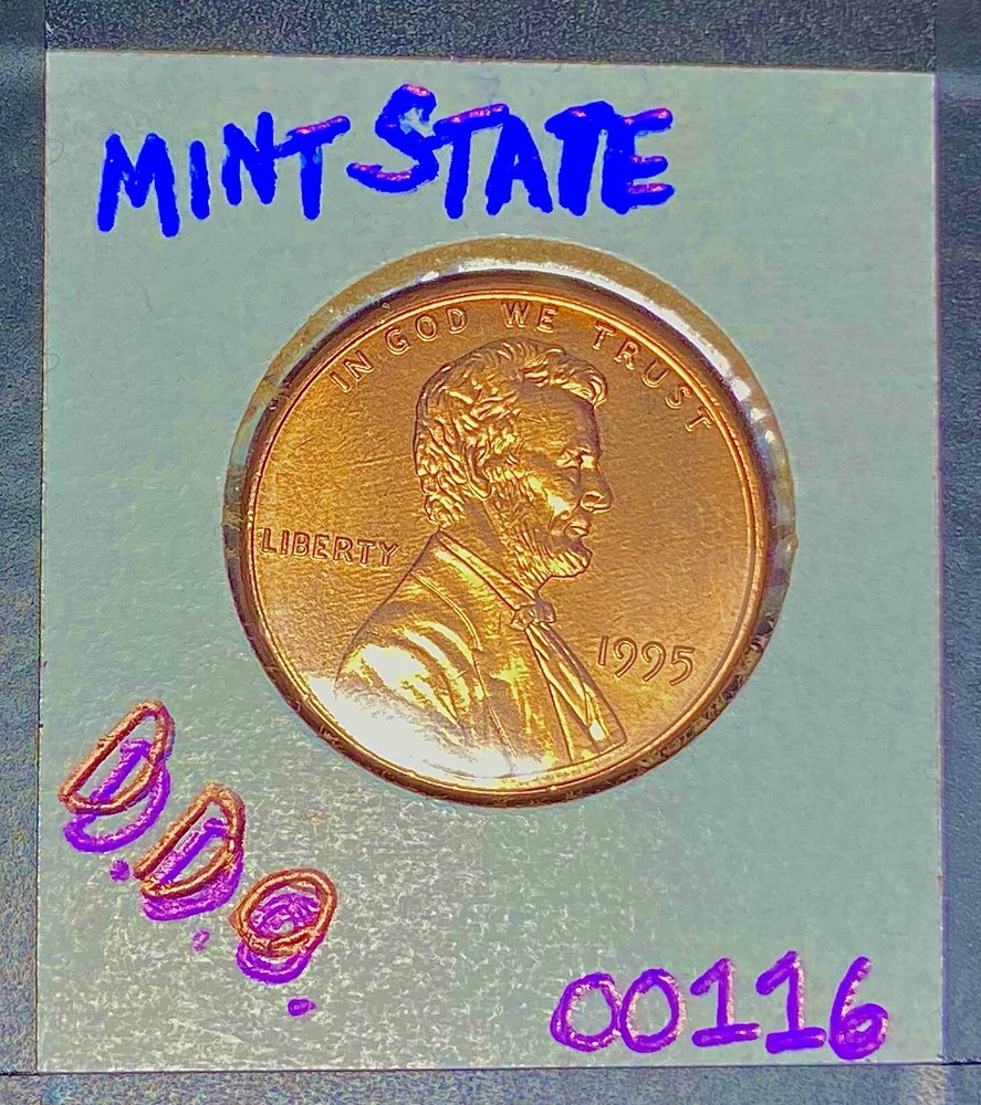 1995 Lincoln Cent DDO High Grade Mint State