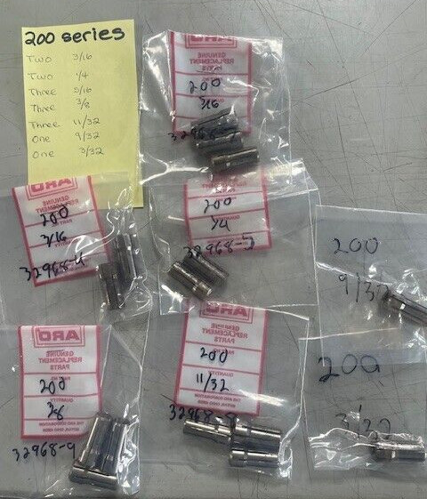 ARO / Erickson 200  Series Collets (15 pieces)