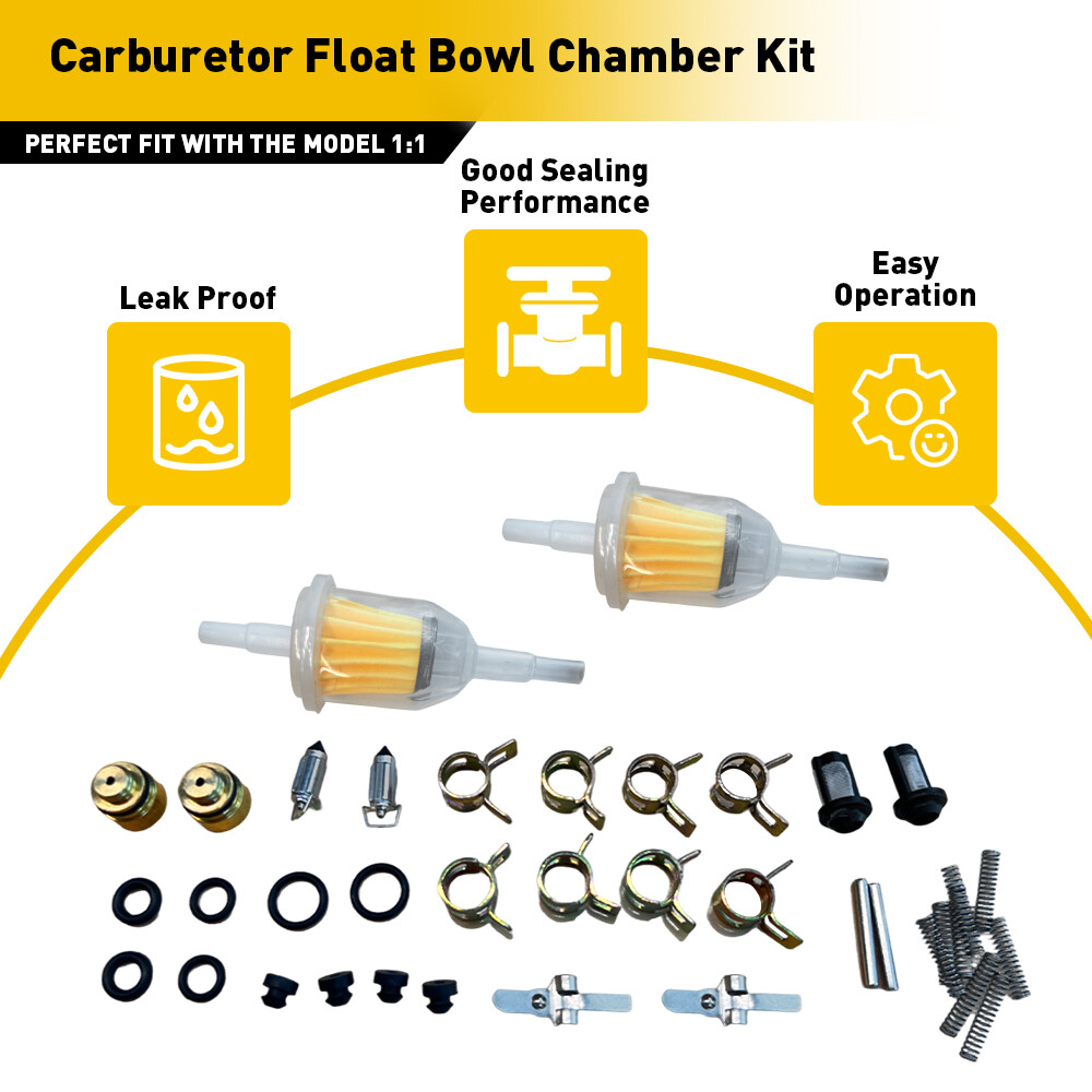 Dual Carb Carburetor Rebuild Kit Fit Sea-Doo 587 717 787 SP SPI SPX HX XP GTX