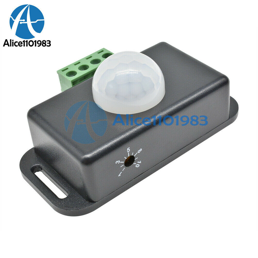 10PCS Automatic DC 12V-24V 8A Infrared PIR Motion Sensor Switch For LED Light