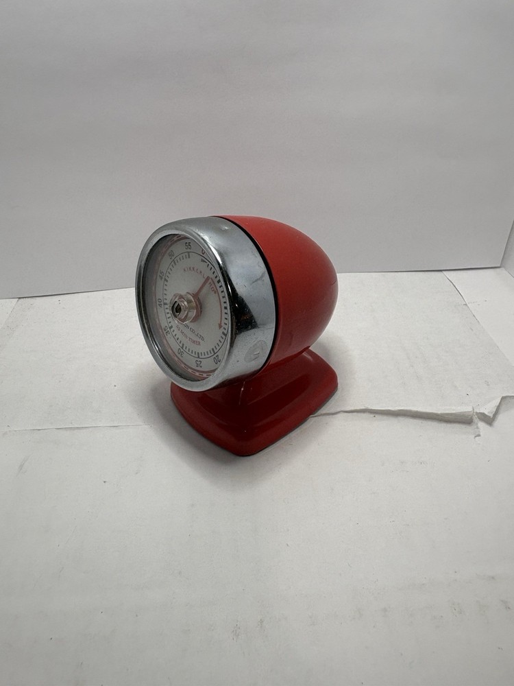 Kikkerland Vintage Streamline Timer - Red