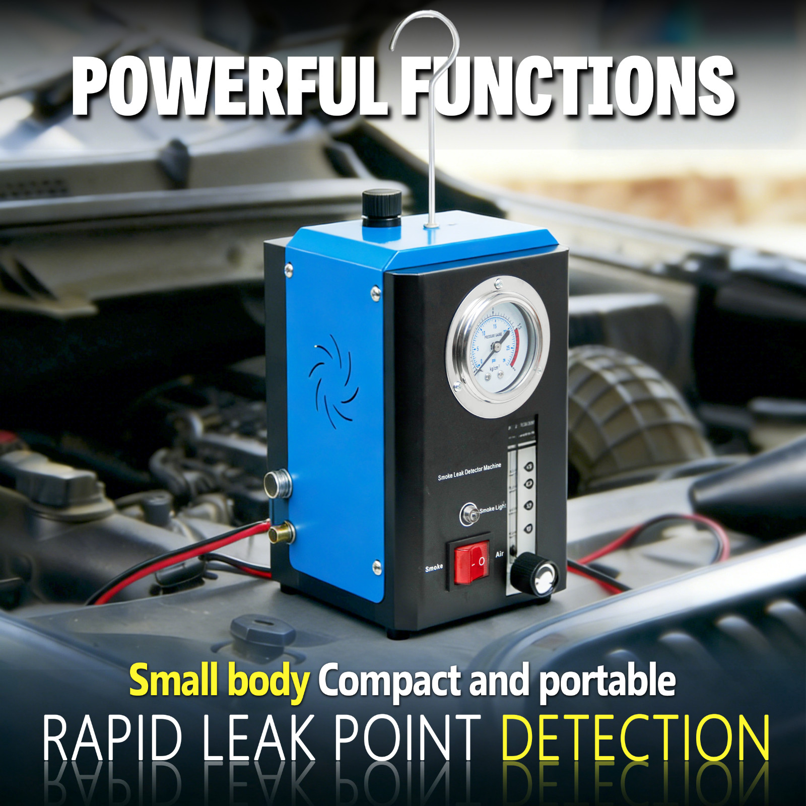 Automotive smoke machine EVAP Smoke Leak Detector Car Pipe System Vacuum Tester