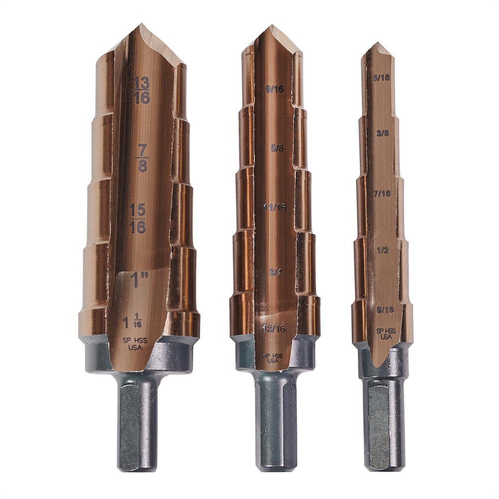 KnKut KnKut 3 Piece Hole Expansion Step Reamer Set