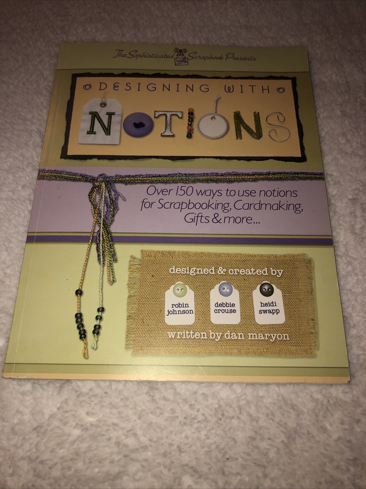 Designing with Notions - scrapbook ideas