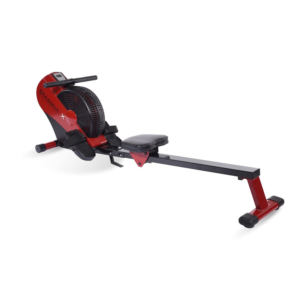 Stamina ATS Air Rower Machine with Smart Workout App - Foldable Rowing...