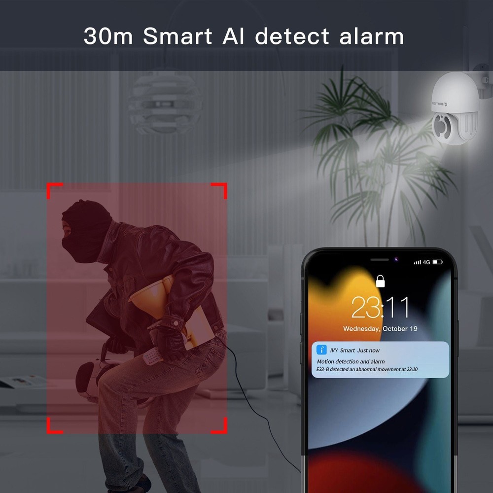 HuntVision E3-E3Z 3 MP full HD intelligent camera, Smart human detection & video