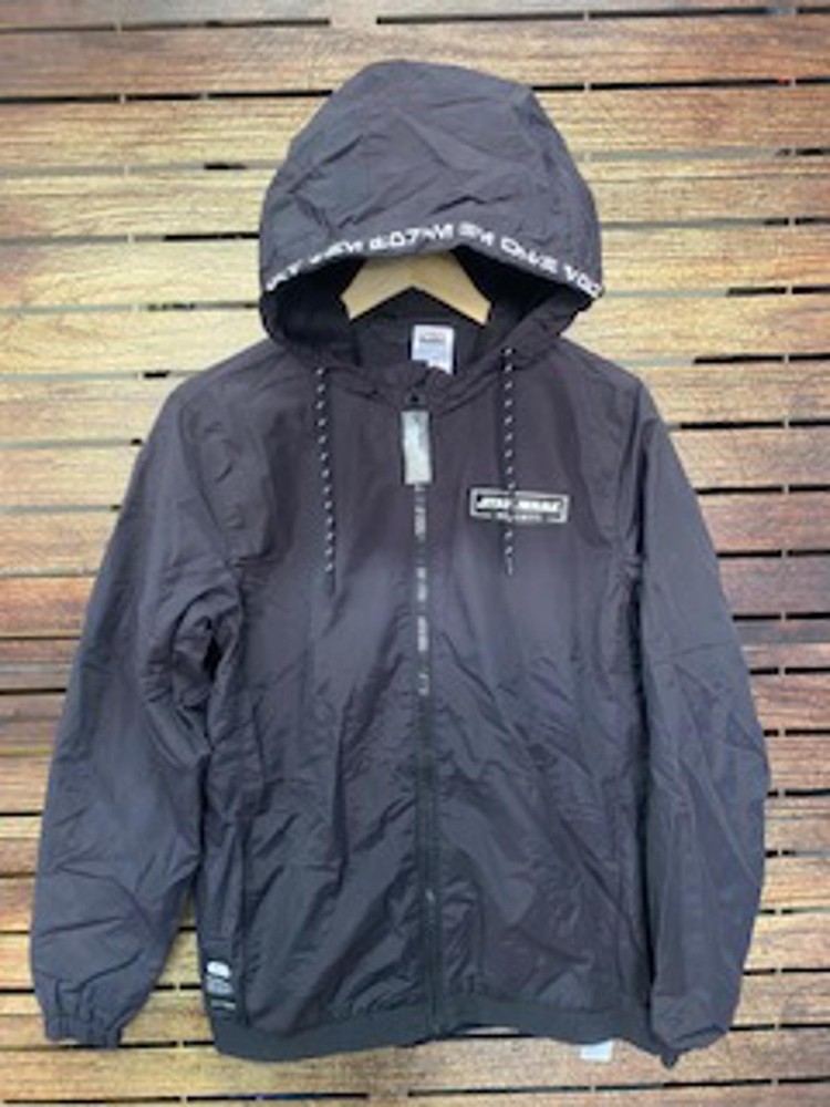 Star Wars Black Hooded Windbreaker Jacket Medium