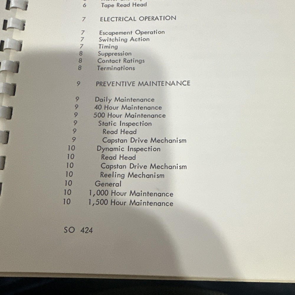 Tally Instruction Manual 424