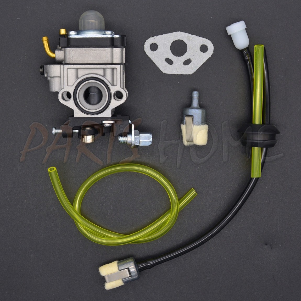 Carburetor With Fuel Line Kit For Earthquake 12802 MC440 40cc 4-Cycle Cultivator