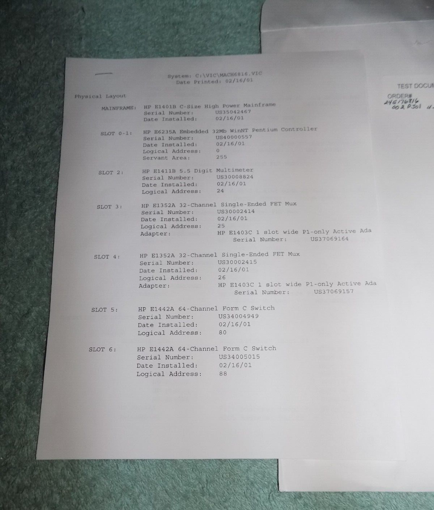 New Agilent E1442A 64-Channel Form C Switch VXI Module with Calibration
