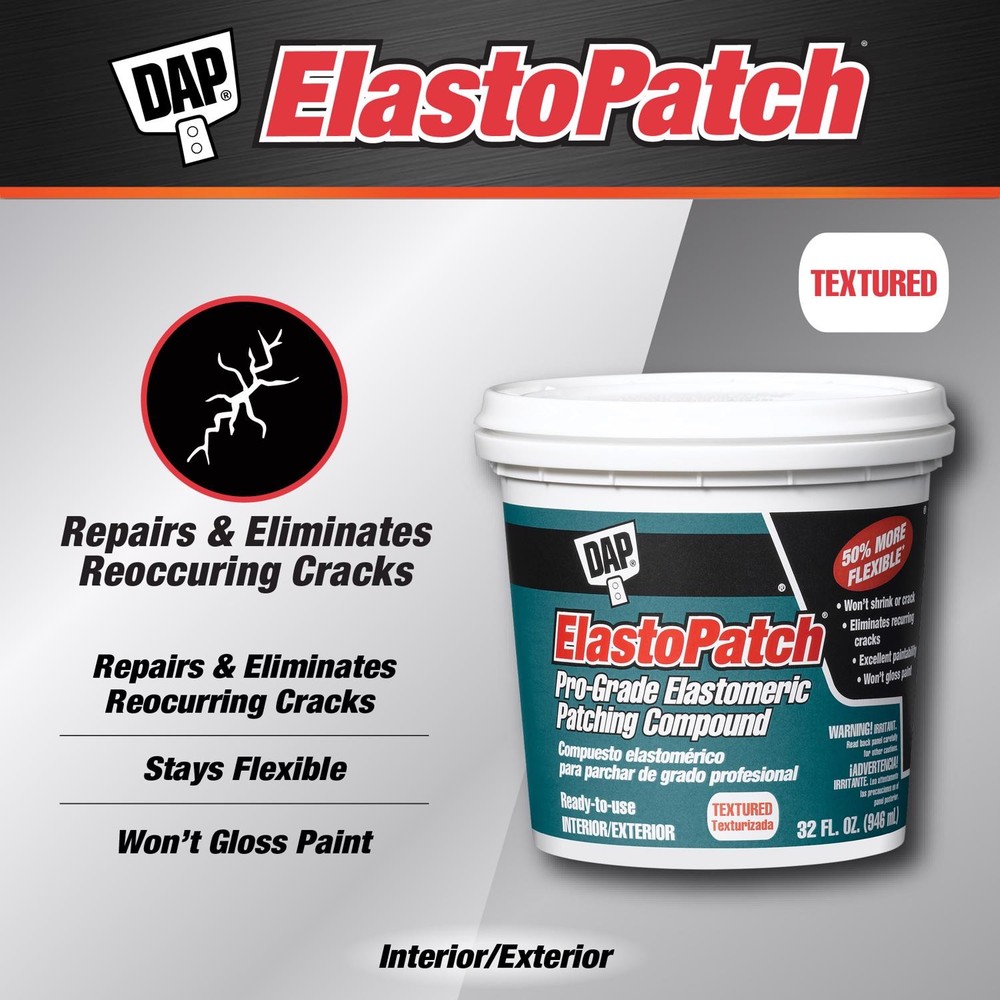 Dap ElastoPatch Ready-to-Use Off-White Textured Indoor/Outdoor Elastomeric Patch