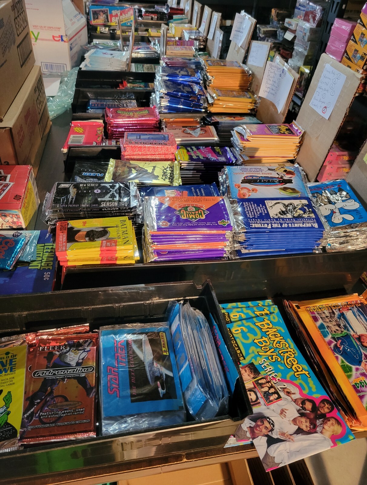 Non Sports Trading Card Packs – 128  Packs Vintage Assorted -Less Than $.79 Each