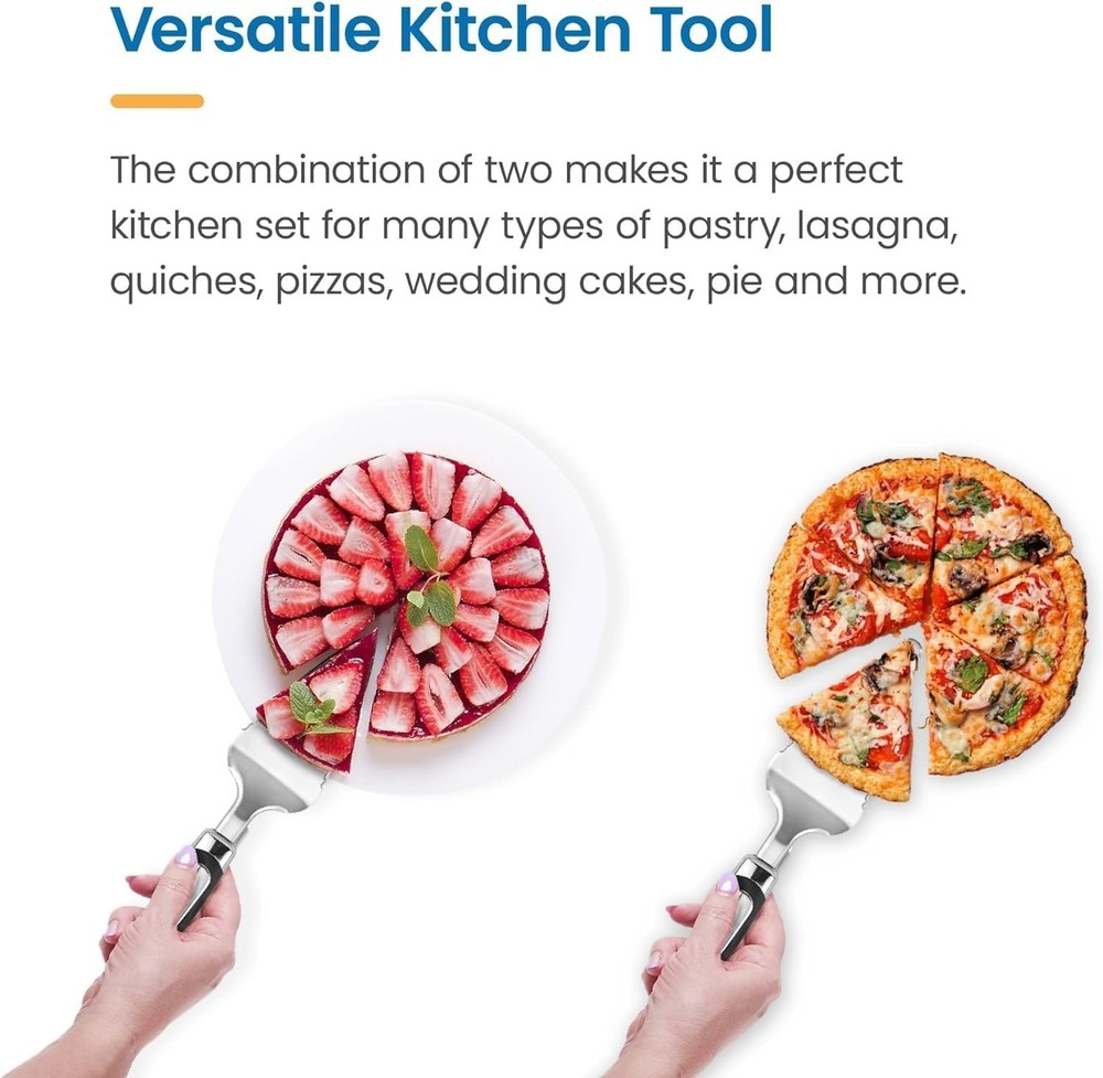 Double Serrated Cake Cutter and Server