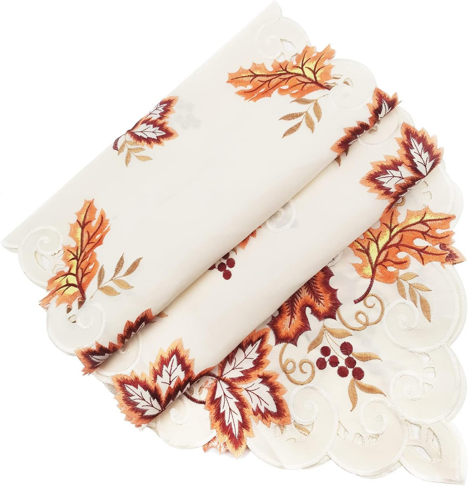 Fall Table Runner with Maple Leaf Long Festival Table Runner Table Decorations f