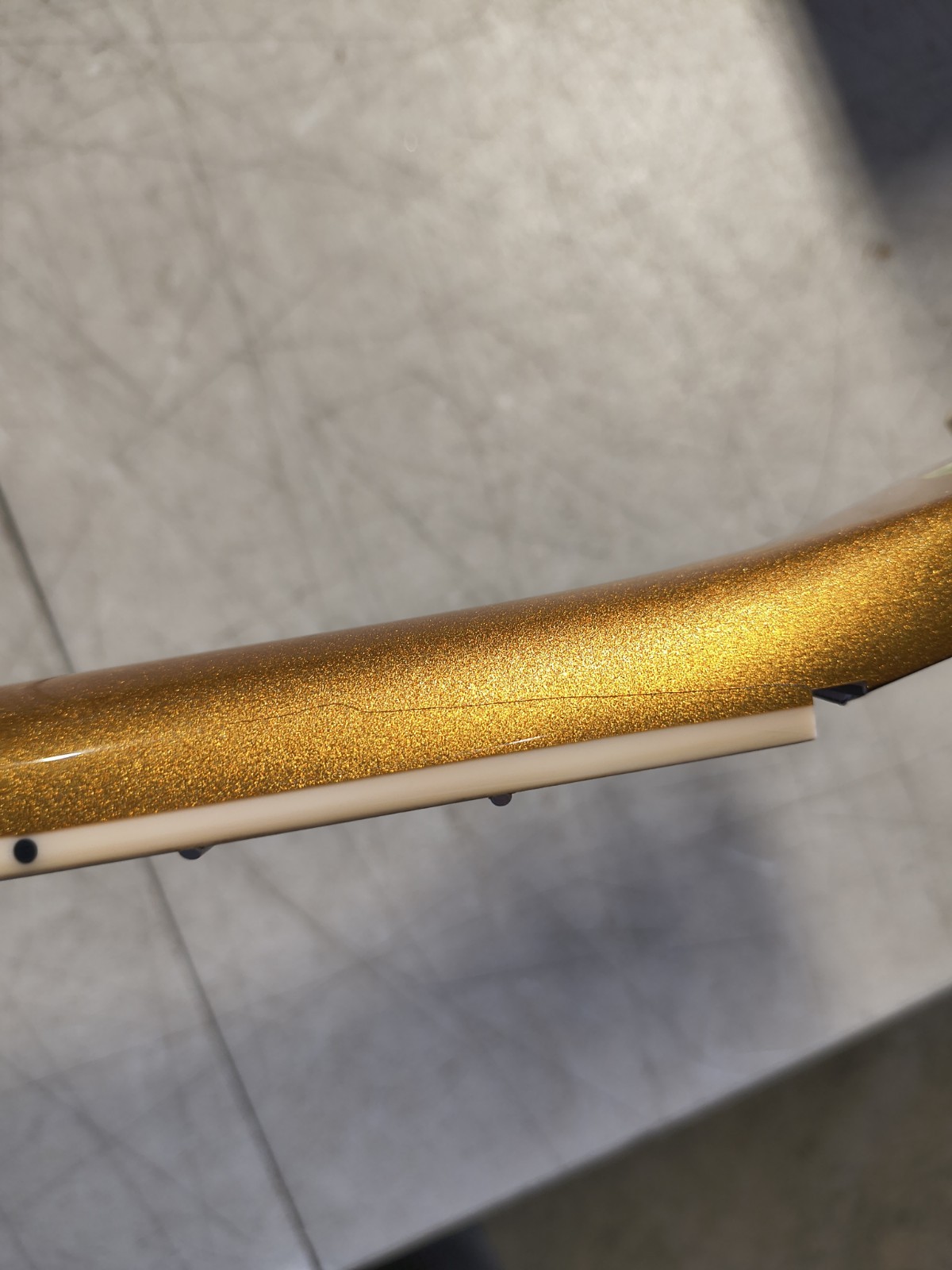 Epiphone Les Paul Modern Pro Electric Guitar - Metallic Gold, cracked, read all