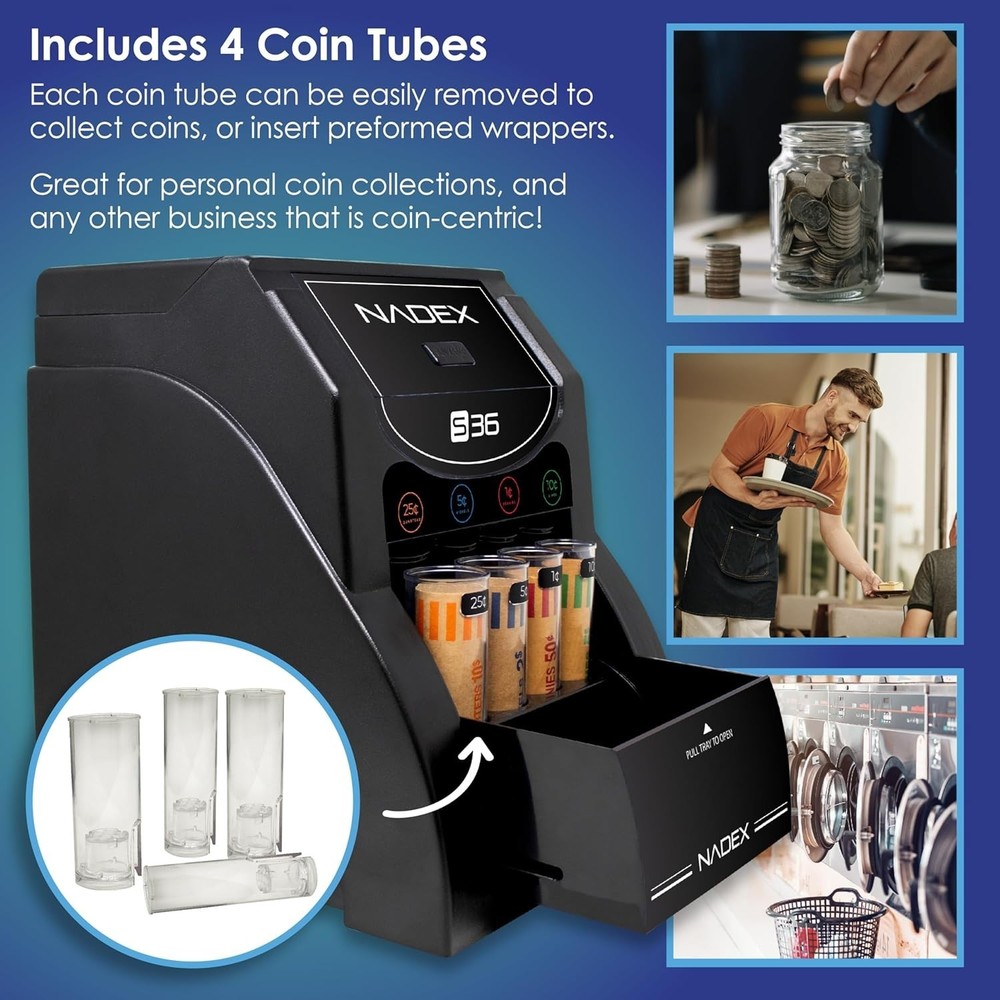 36SN Automatic Coin Sorter and Wrapper