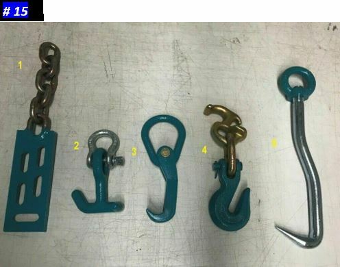 SET#15 - AUTO BODY FRAME MACHINE COLLISION REPAIR PULLING TIE TOOLS HOOK