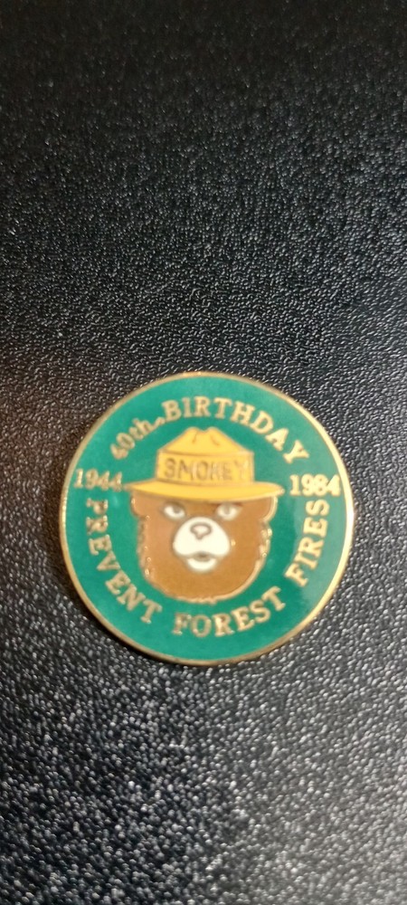 Smokey The Bear Hat Pin (41 yrs Old)