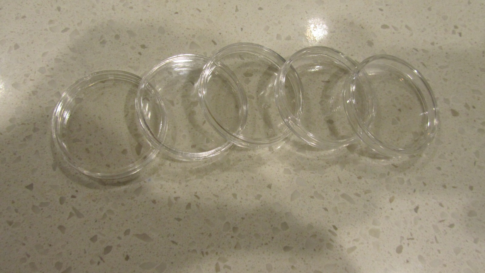 5 Clear 40.6 mm Protector Capsules 2fit Casino Poker Chip 1 oz Silver Eagle Coin