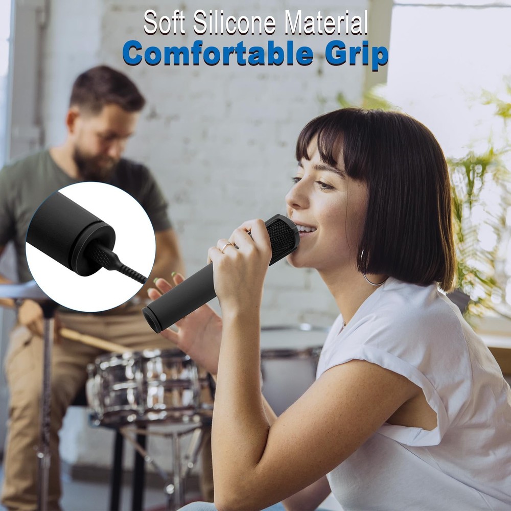 Silicone Case for JBL PartyBox Wireless Microphone 2-Pack Black