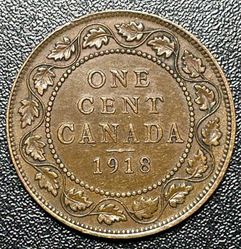 1918 King George V Canada One Cent