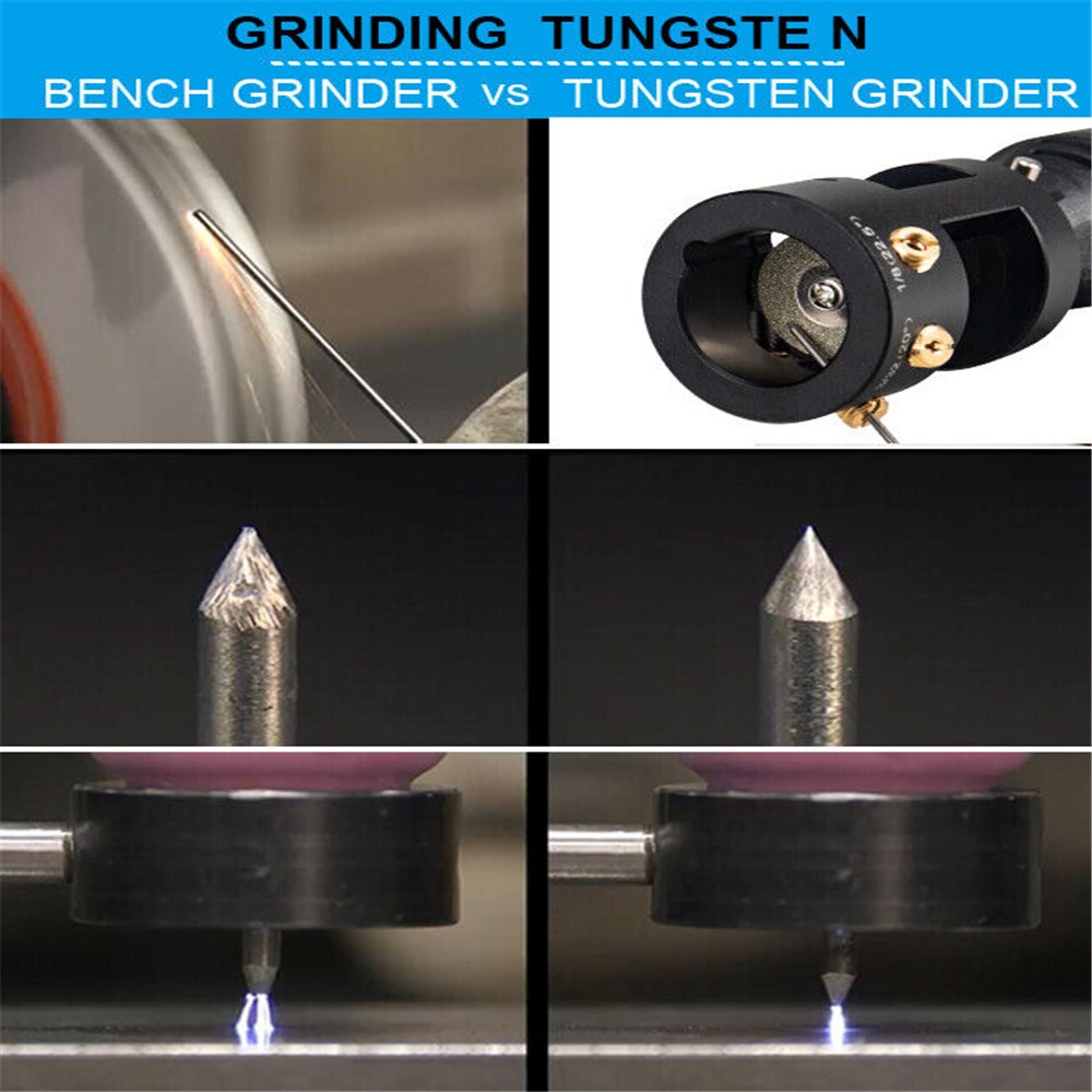 Tungsten Grinder Sharpener Multi-Angle &Offsets Head Tool TIG Welding US STOCK