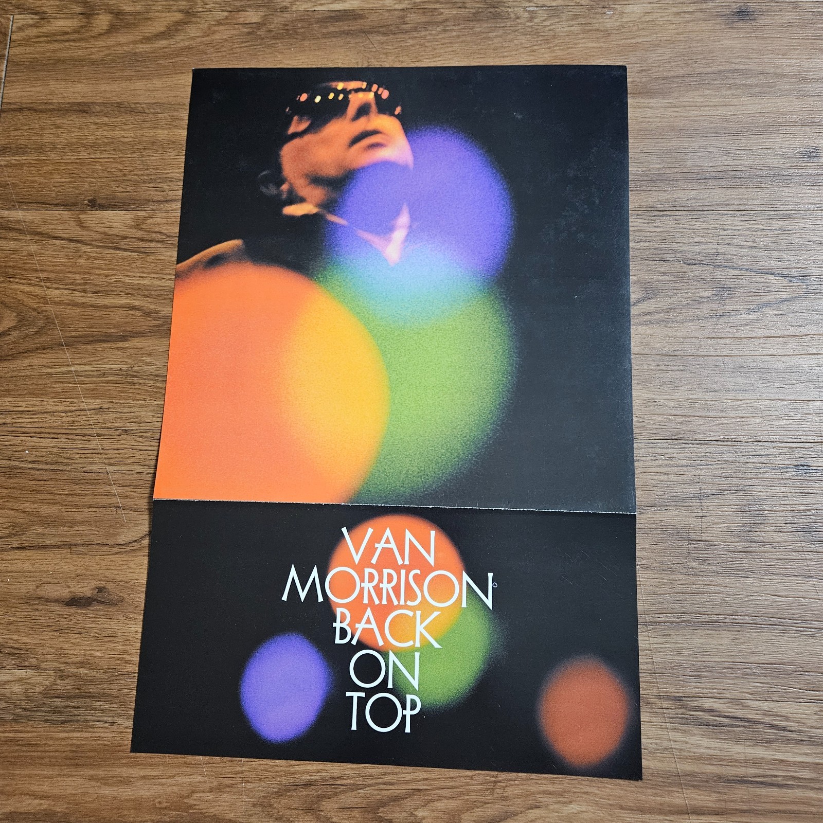 Van Morrison Back On Top 12x24 Original 1999 Double Sided Album Promo Poster