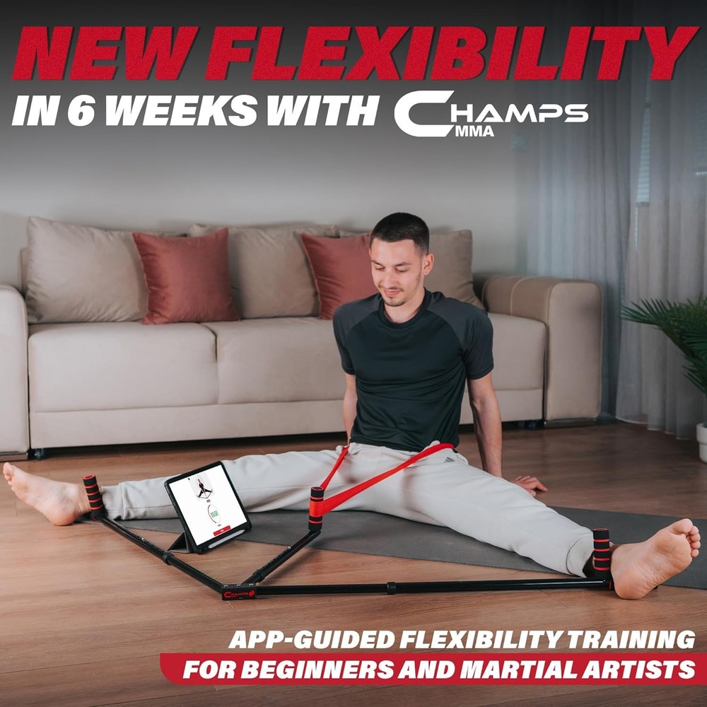 Split Machine for Flexibility with Trainer APP Adjustable 3 Bar Leg Stretcher