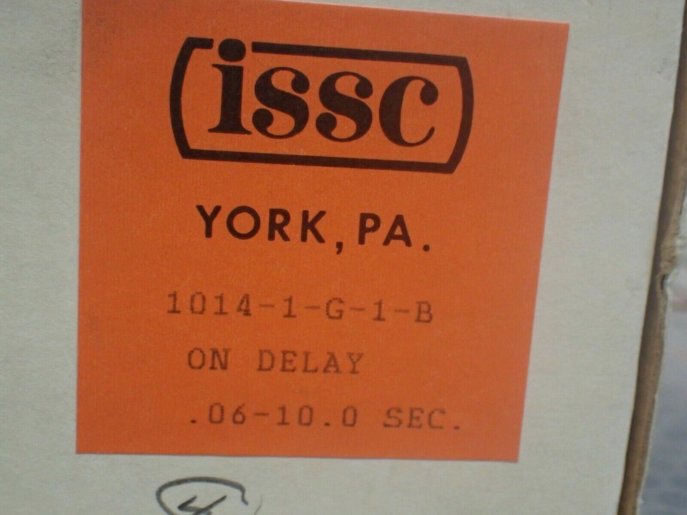 ISSC 1014-1-G-1-B Solid State On Delay Timer .06-10.0 Sec New In Box