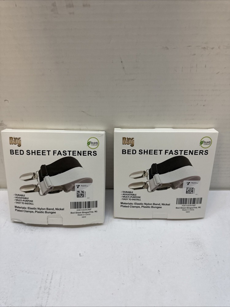 Bed Sheet Straps Scrunchie Fitted Straps Keepers Holders Elastic Fasteners 8 PCS